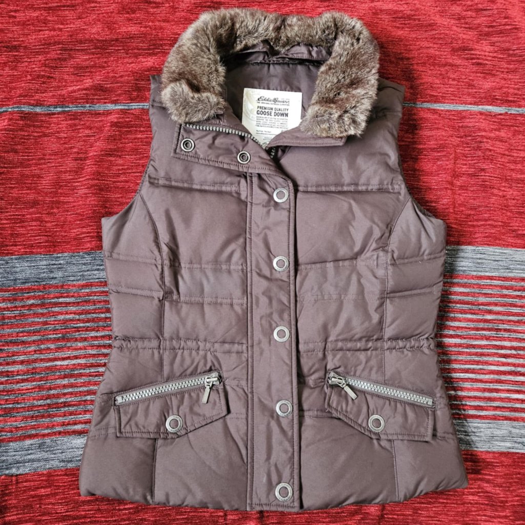 Eddie Bauer Goose Down Quilted Vest - Xs